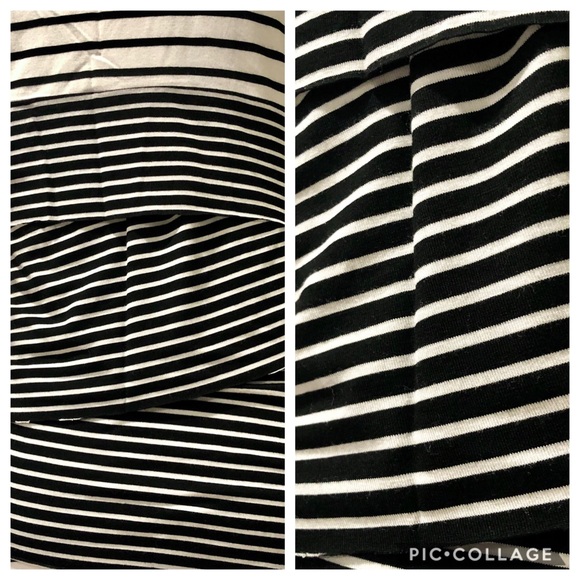 NWOT Mystree Anthropology Striped Layered Bodycon Dress, S - Picture 7 of 9